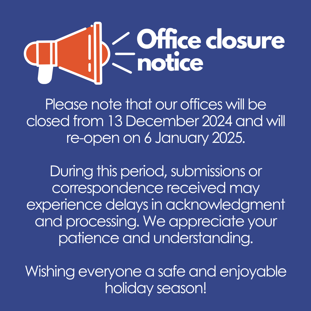 Office closure notice